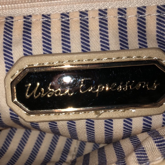 “Urban Expressions” beautiful floral texture bag/clutch w/removable chain NWOT - Picture 7 of 9